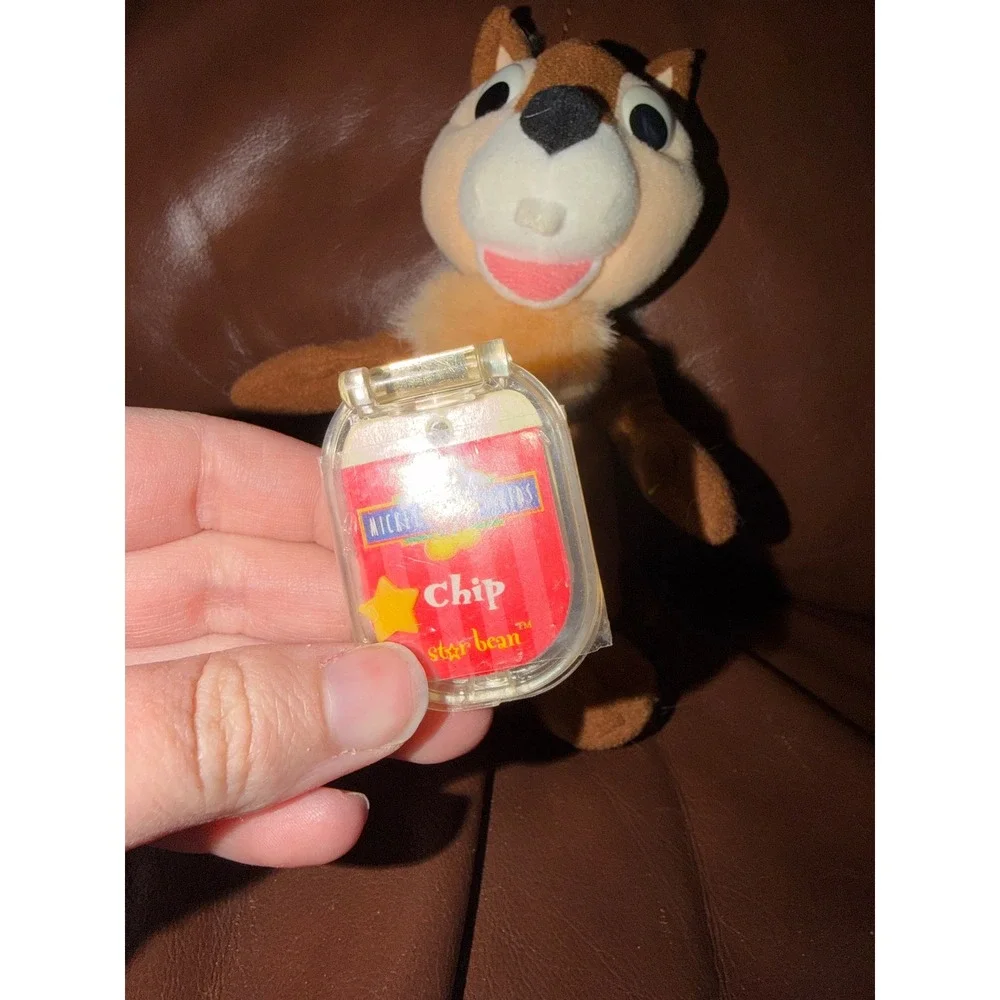 Disney Mickey for Kids Chip Star Bean Plush Mattel Vintage 90s Chipmunk‎